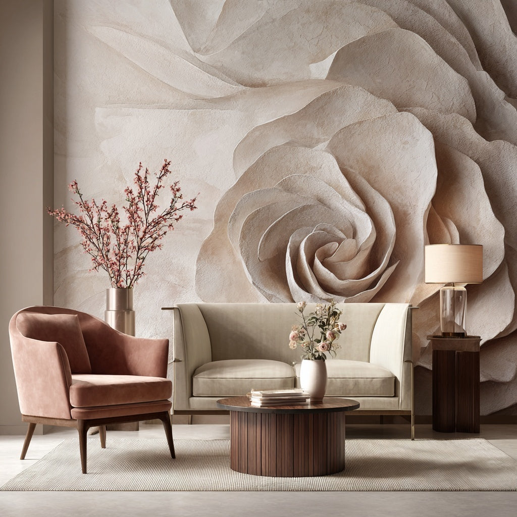 The Rose Wall · Sculptural Statement for Luxury Interiors