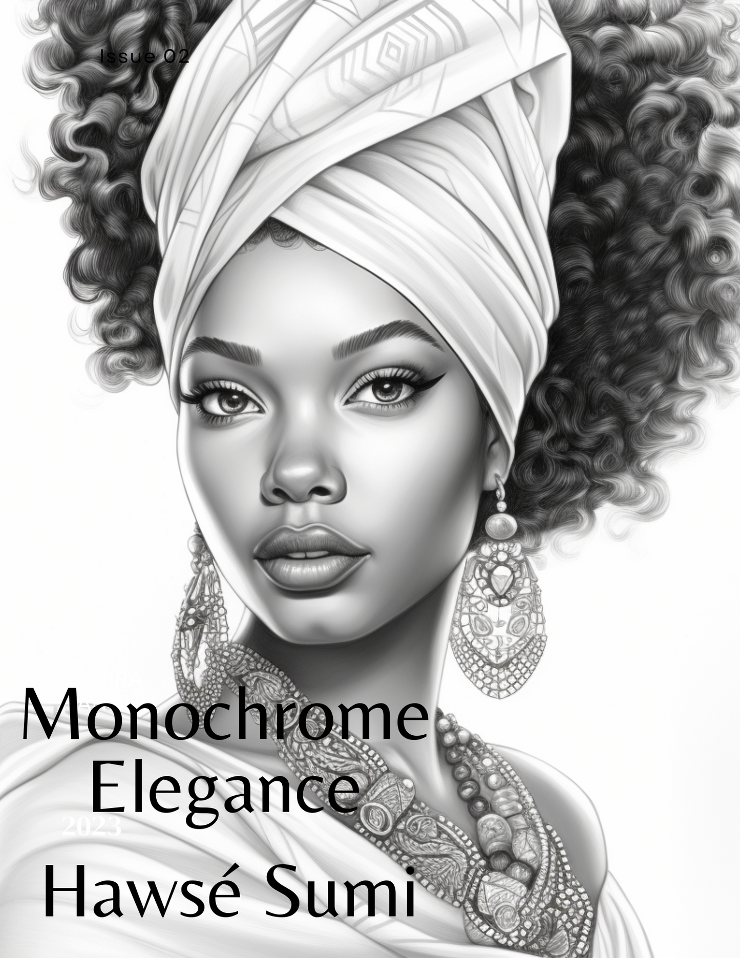 Monochrome Elegance: Inspirational Coloring Book Series