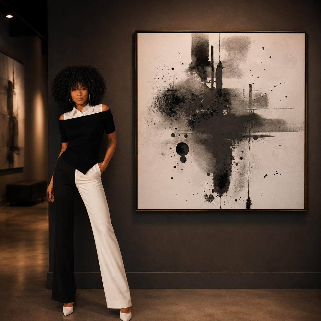 Black & White Discipline: Fashion-Inspired Abstract Art by Hawsé Sumi