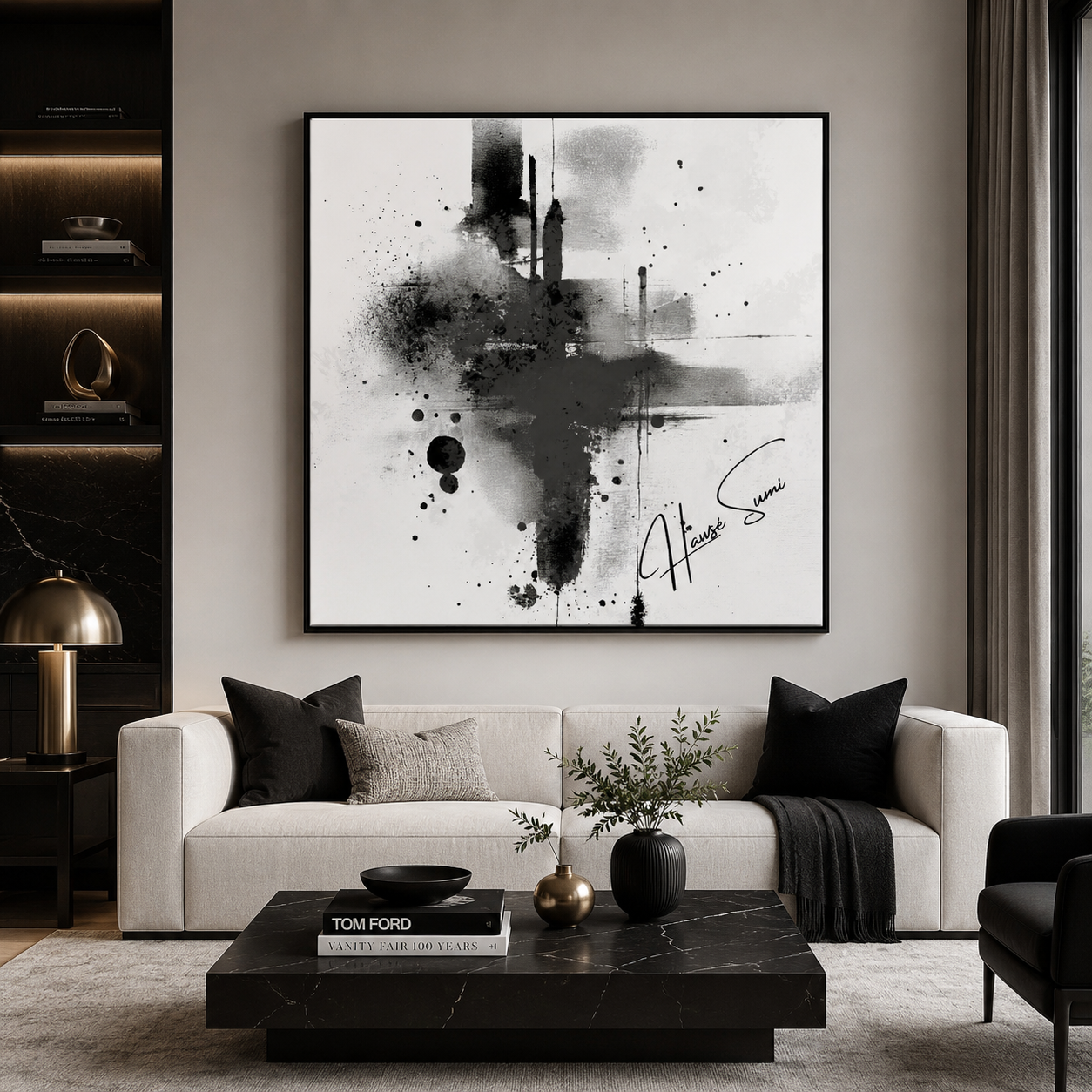 Black & White Discipline: Fashion-Inspired Abstract Art by Hawsé Sumi