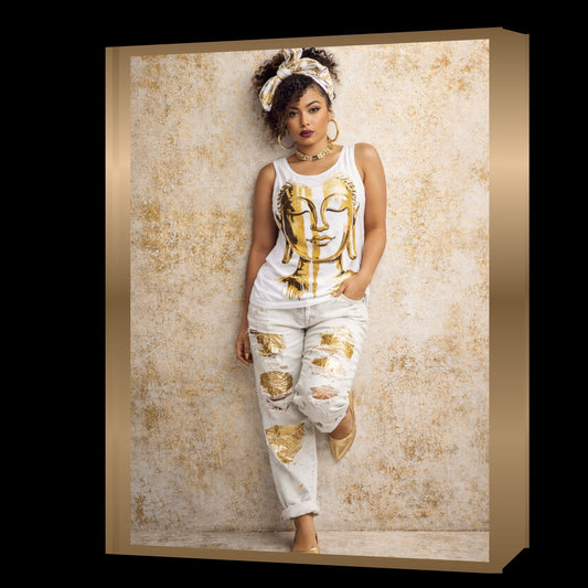 Golden Silence — Buddha Graphic Tank