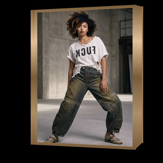 Reverse Language — Distressed Statement Tee (W)